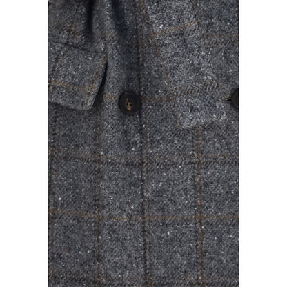 Brunello Cucinelli Gray Alpaca Vicugna Pacos Coat