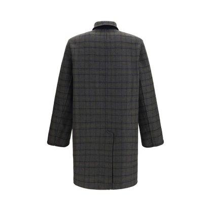 Etro Blue Wool Oves Aries Coat