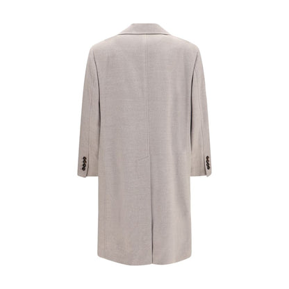 Brunello Cucinelli Beige Wool Oves Aries Coat