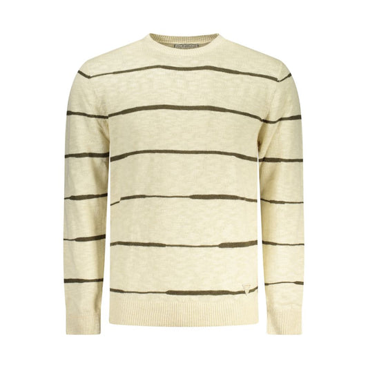Guess Jeans Beige Cotton Men's Sweater