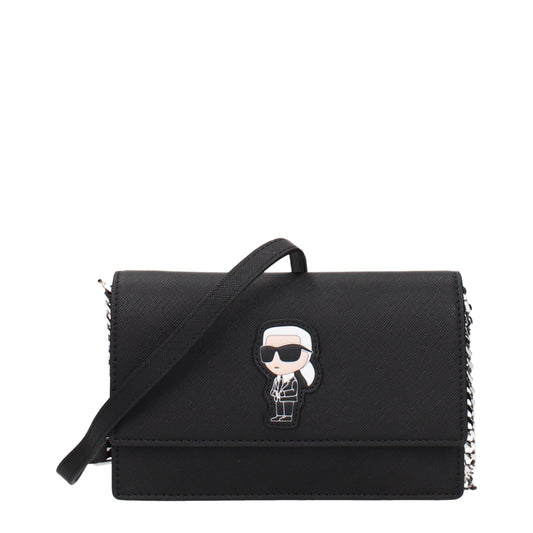 Karl Lagerfeld Black Polyethylene Crossbody Bag