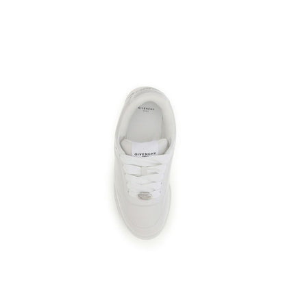 Givenchy White Calf Leather Bos Taurus Sneakers