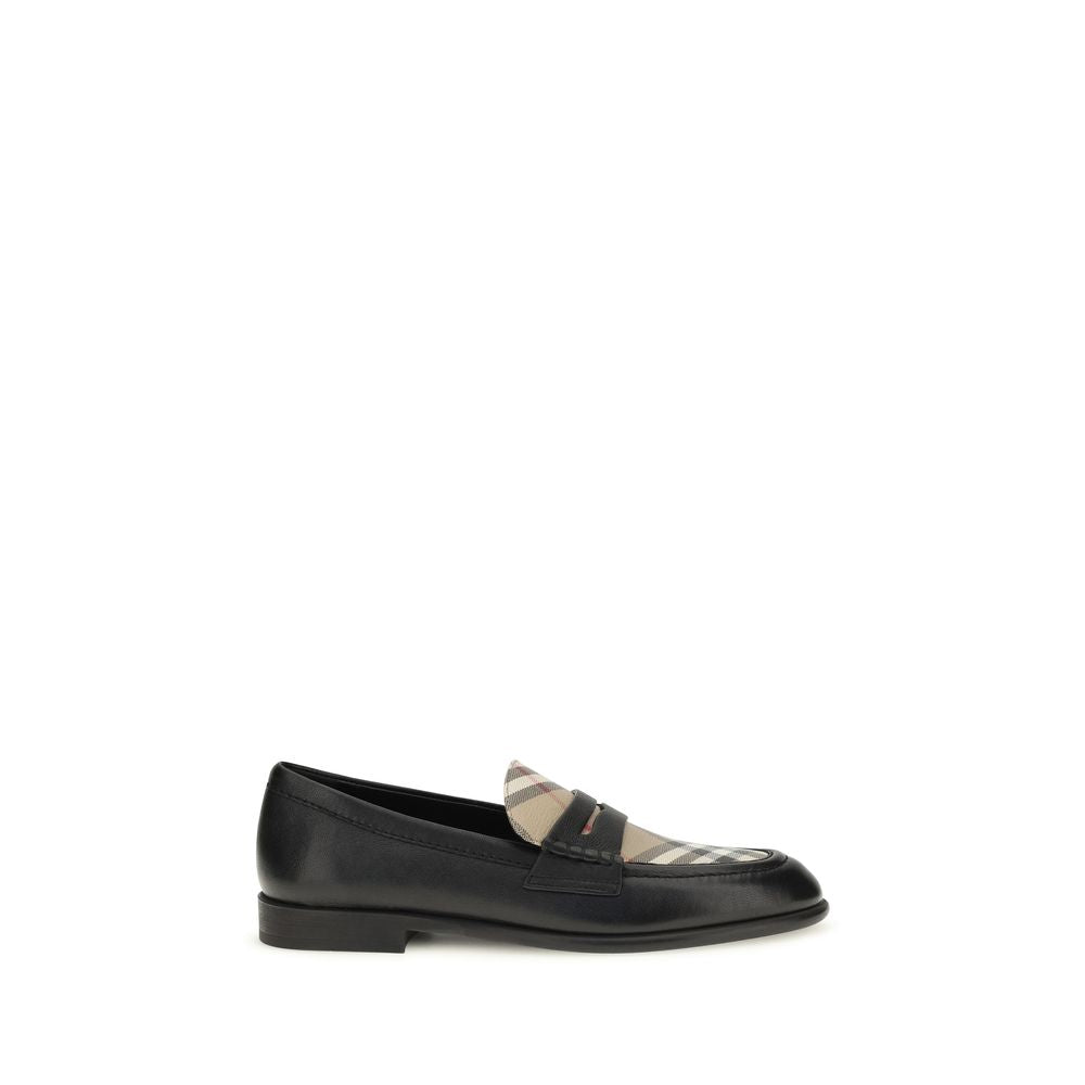 Burberry Black Lamb Ovis Aries Ballet Flats