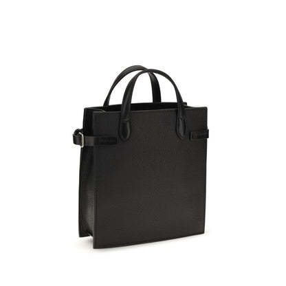 Valentino Garavani Black Calf Leather Bos Taurus Shoulder Bag
