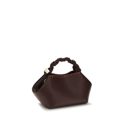 Ganni Brown Recycled Leather Handbag