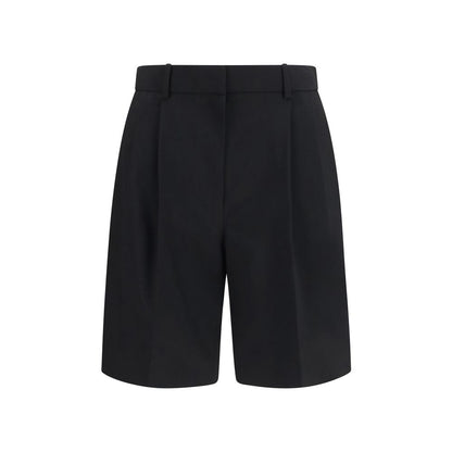 Khaite Black Wool Oves Aries Bermuda Shorts