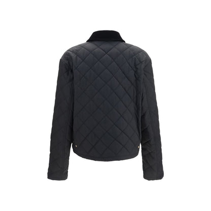 Ferragamo Black Cotton Full-Length Jacket