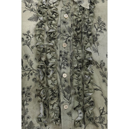 R13 Bicolor Viscose Blouse