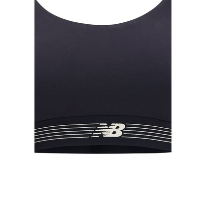 New Balance Black Polyester Sport Bra