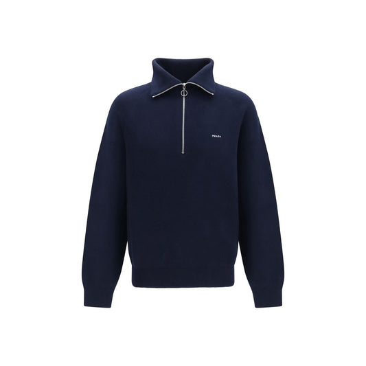 Prada Blue Wool Oves Aries Sweatshirt