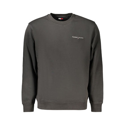 Tommy Hilfiger Black Cotton Men Sweatshirt