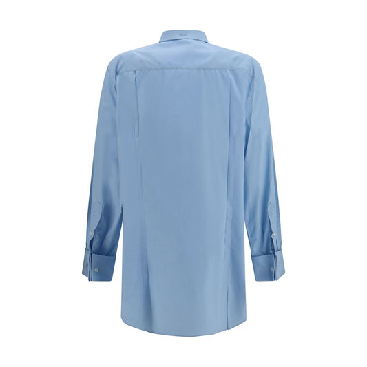 Prada Blue Cotton Dress Shirt