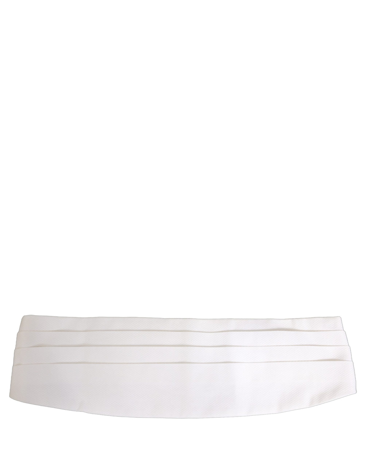 Dolce & Gabbana Weißer breiter Herren-Hüftgurt aus Baumwolle (Kummerbund)