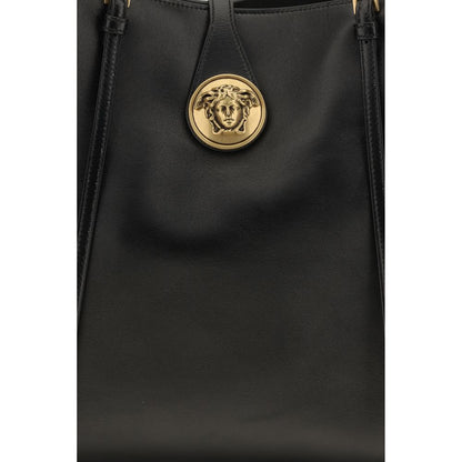 Versace Black Lamb Ovis Aries Shoulder Bag