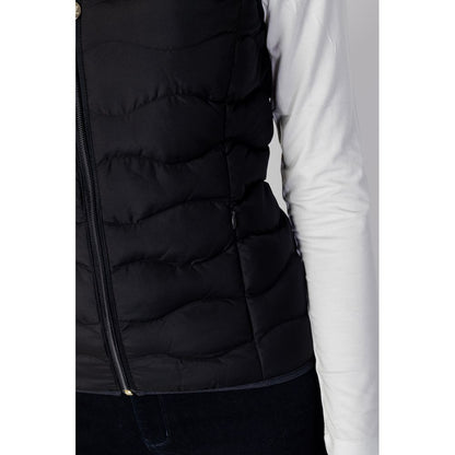 EA7 Emporio Armani Black Polyester Sleeveless Jacket