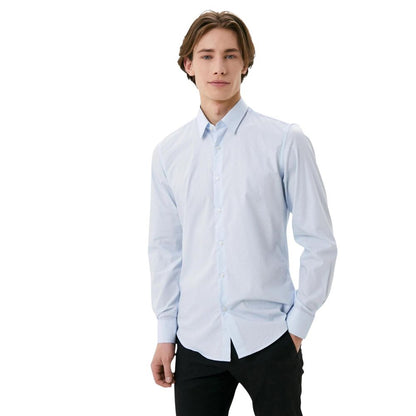 Antony Morato Blue Cotton Dress Shirt