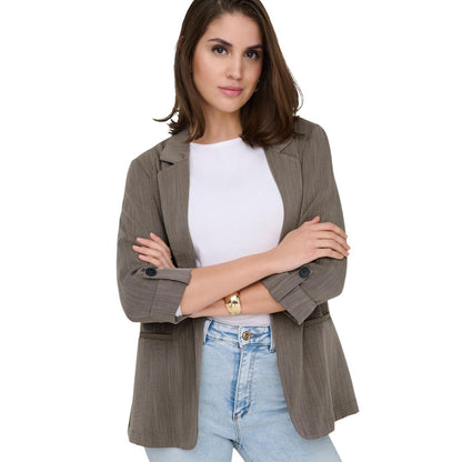 Only Beige Viscose Blazer