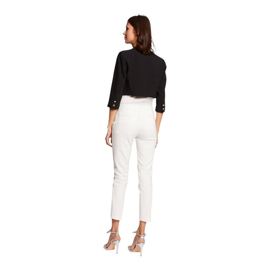 Morgan De Toi Black Polyester Biker Jacket