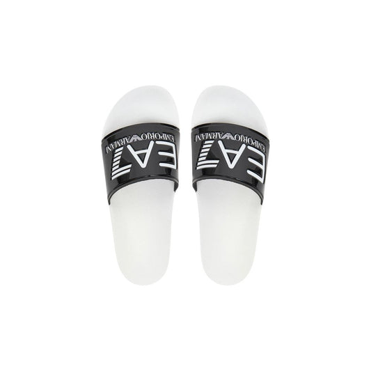 EA7 Emporio Armani Black And White Pvc Slippers