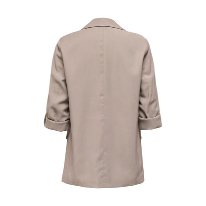 Only Beige Viscose Blazer
