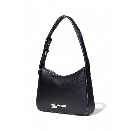 Karl Lagerfeld Black Artificial Leather Handbag