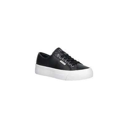 Calvin Klein Jeans Black Leather Low Top Sneakers