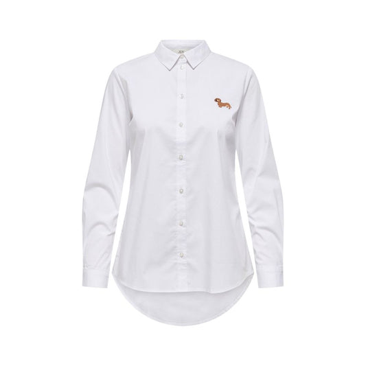 Jacqueline De Yong Cream Cotton Blouse