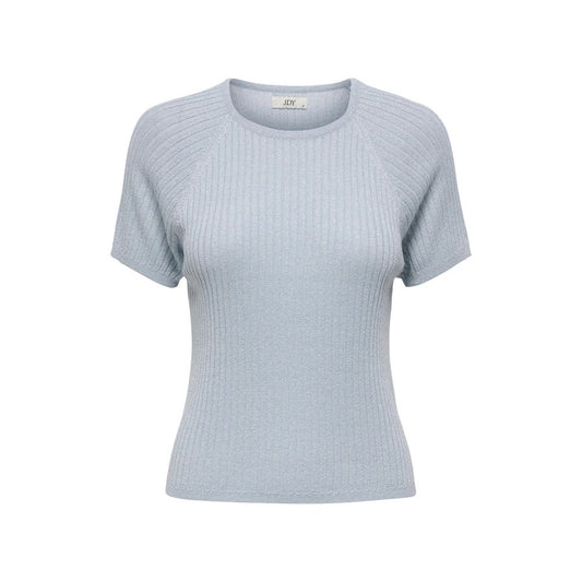 Jacqueline De Yong Blue Viscose T-Shirt