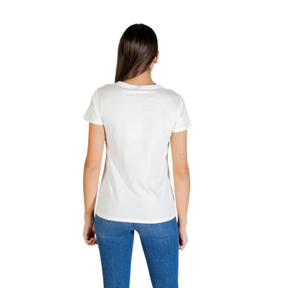 Liu Jo Cream Cotton T-Shirt