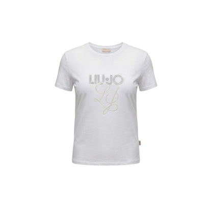 Liu Jo Beige Cotton T-Shirt