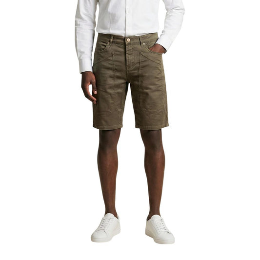Jeckerson Bicolor Cotton Bermuda Shorts