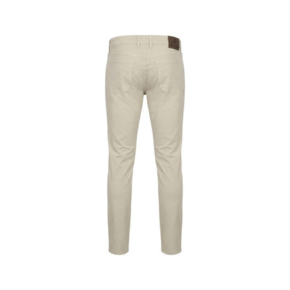 Jeckerson Gray Elastane Skinny Pants