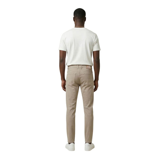 Jeckerson Beige Cotton Skinny Jeans
