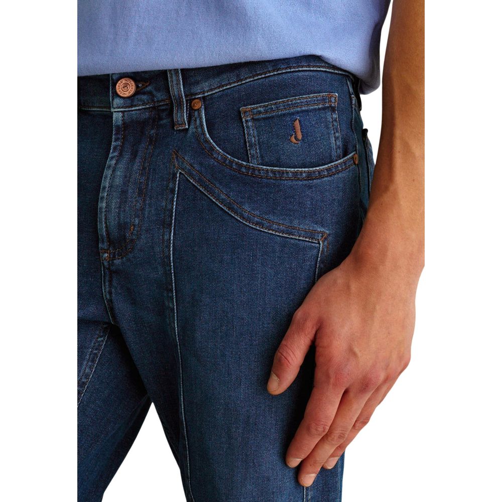 Jeckerson Blue Recycled Cotton Skinny Jeans