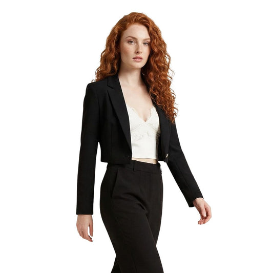 Morgan De Toi Black Recycled Polyester Blazer