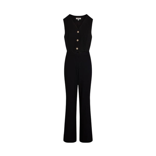 Morgan De Toi Black Polyester Jumpsuit