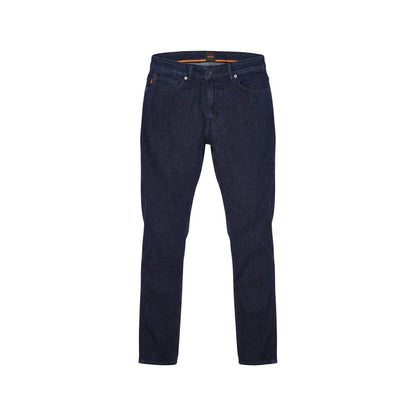Hugo Boss Blue Cotton Skinny Jeans