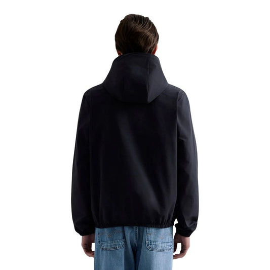 Replay Black Polyester Shell Jacket