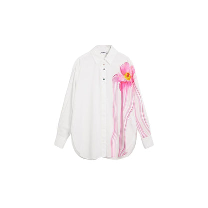 Desigual White Cotton Blouse