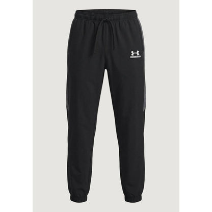 Under Armour Black And White Polyester Joggers (Workout Pants)