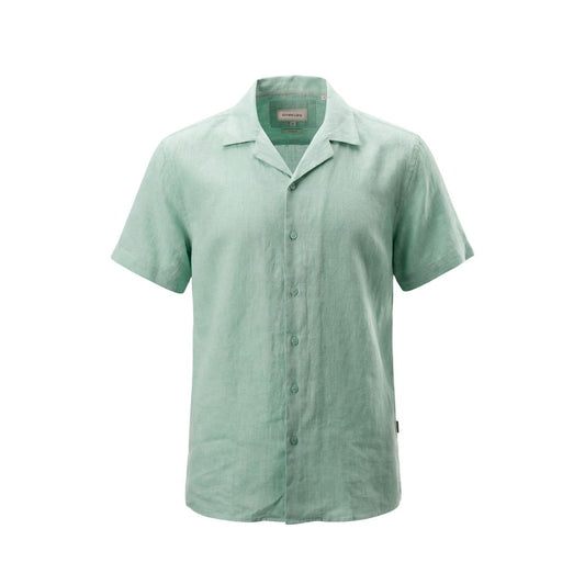 Gianni Lupo Green Linen Shortsleeve Shirt