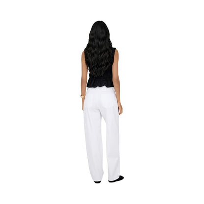 Only White Cotton Mom Jeans