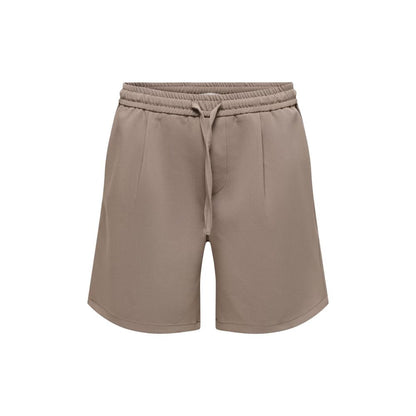 Only & Sons Beige Recycled Polyester Bermuda Shorts