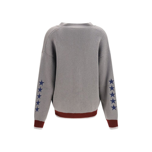 Off-White Gray Wool Oves Aries Cardigan