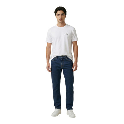 Calvin Klein Jeans White Cotton T-Shirt