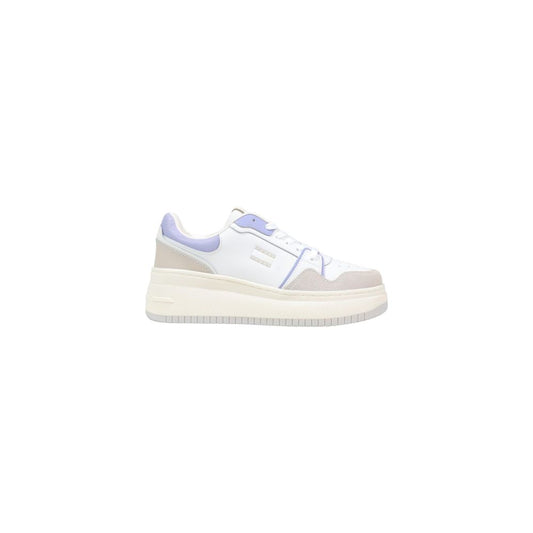 Tommy Hilfiger Jeans White Suede Leather Chunky Sneakers