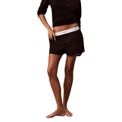 Calvin Klein Underwear Black Cotton Set Sleepwear