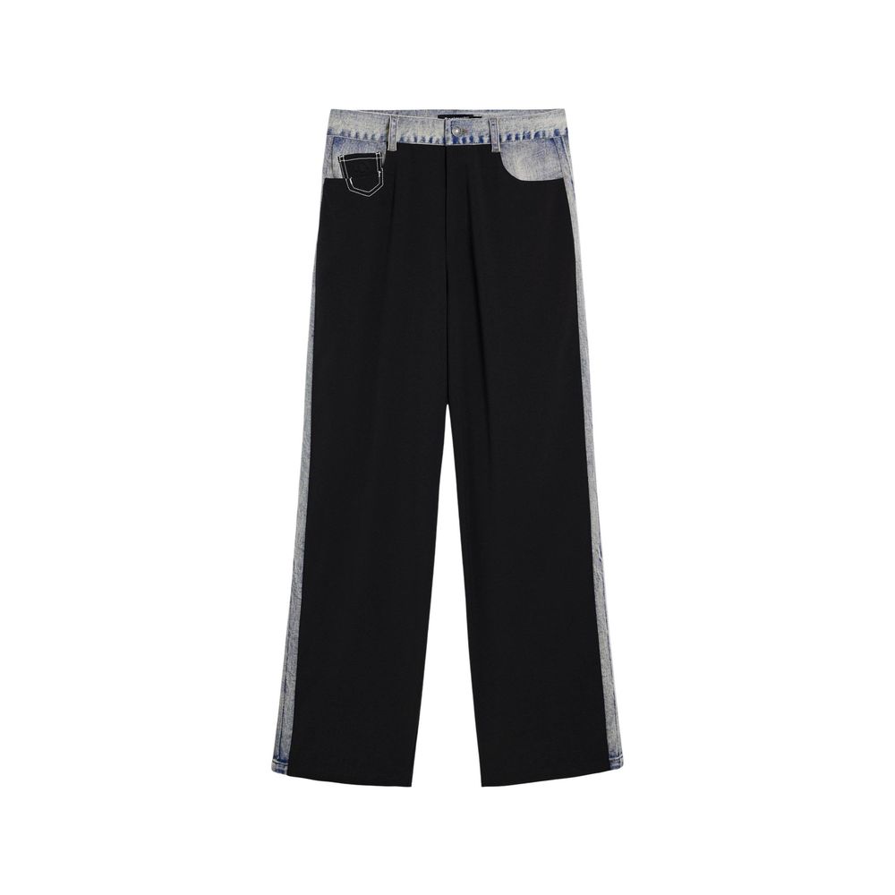 Desigual Black Polyester Pants
