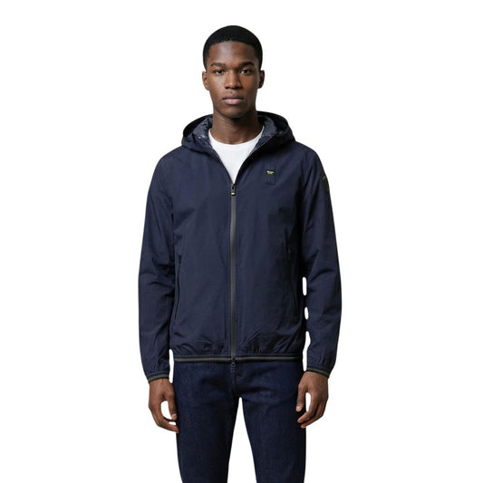 Blauer Blue Polyamide Shell Jacket