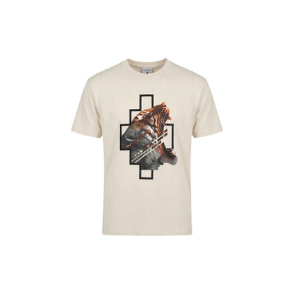 County of Milan Beige Cotton T-Shirt